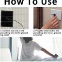 Grounding Sheet, Grounding Bed Sheets Earth Connected Grounding Flat Sheets for Better Sleep with Silver Fiber & Organic Cotton (90x35 inch) (Half, White)