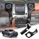 LLKUANG ABS Center Console air Conditioning air Outlet Decoration Frame Cover Trim for Toyota Tundra 2014-2020 Modification Accessories (Matt Black)