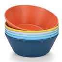 Unbreakable Large Cereal Bowls Set of 6, 32 Ounce BPA-Free Microwave and Dishwasher Safe Salad Bowls, Stackable Color Kitchen Set for Serving, Soup, Oatmeal, Pasta, Noodles - 6 Colors