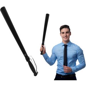 Nicky Bigs Novelties Deluxe Hollow Toy Large Plastic Police Cop Baton Club Costume Accessory Prop, Black, 20 Inches