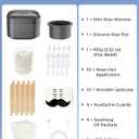 Boloye Nose Wax Kit with 100g Natural Resin Wax & 20 Sticks, Mini Nose Hair Wax Kit with Smart Temp Control, USB Fast Heat, 3-Min Hair Removal Lasts 46 Weeks | For Nose & Ear, Up to 15 Uses