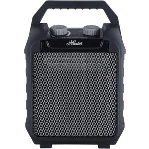 Hunter Recirculating Utility Heater with Thermostat, One Size, Black