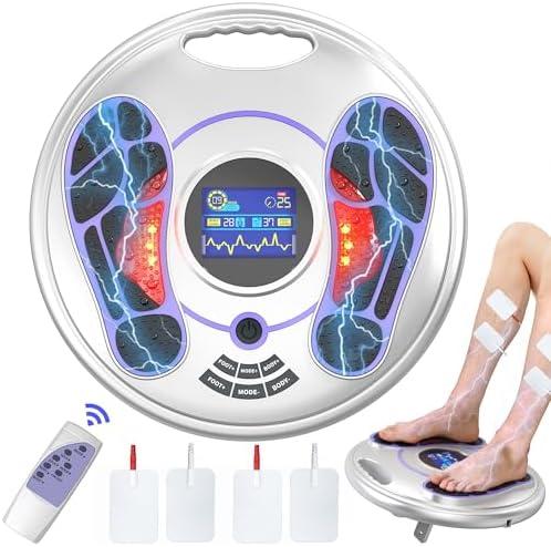 EIGOTDYH EMS Foot Massager for Neuropathy, NMES Foot Stimulator for Neuropathy Feet Massager for Circulation and Pain Relief EMS with TENS Unit Muscle Stimulator Pads.  Missing Remote Control and Cable.