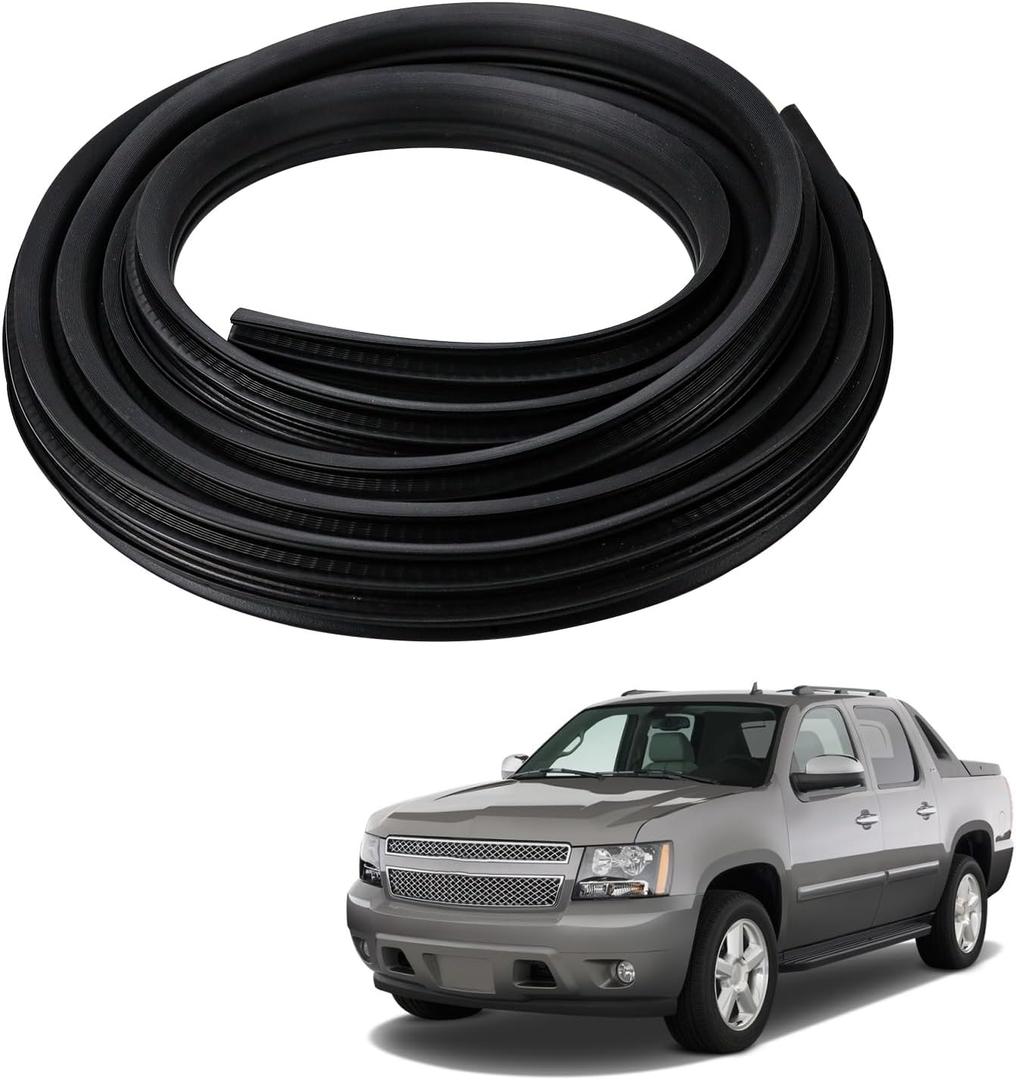 1Pc Door Weather Stripping Seal Fits 2007-2014 Chevy Avalanche Suburban 1500 2500 Tahoe, for GMC Yukon and Yukon XL 1500 2500, for Cadillac Escalade and Escalade ESV EXT Replaces 22766409 22766410