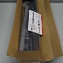 Curtain Rods for Windows 36-124 inch, 5/8 inch Matte Black Curtain Rod with Brackets Adjustable by Splicing for Bedroom Kitchen Living Room