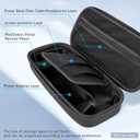 CoBak Hard Carrying Shell Case for PlayStation Portal Remote Player -with Screen Protective Cover, Accessories Storage Bag & Hard Shell for Ultimate Protection. (Black)
