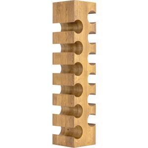 Riverbank Natural Oak Wine Rack, Elegant Free Standing 12-Bottle Holder, Made of Solid Wood, Wooden Wine Stand, Stylish & Luxurious Home Dcor (Natural Oak, 12-Bottles)