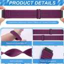 3 x Compatible with 16mm 18mm 19mm 20mm 22mm 24mm Watch Bands Quick Release Replacement Wristband,Adjustable Stretchy Nylon Solo Loop Straps Fabric Braided Sport Elastic Bands for Men Women