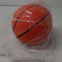 Silent Basketball Size 7 (29.5")  Grooved Airless Indoor Basketball for Quiet Dribbling and Indoor Training, Pro PU Foam Ball  Real Feel Higher Bounce Quieter (Orange)