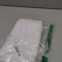 Square White Tablecloth 43 x 43 Inch Polyester Fabric Washable Table Cloth Decorative Wrinkle Resistant Solid Color Table Cover for Kitchen Dinning Party Wedding Camping