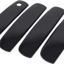 NewYall Pack of 4 Front Rear Left Driver and Right Passenger Side Gloss Black Exterior Outside Outer Door Handle Cover Overlay for Dodge Charger 2011-2019
