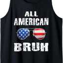 All American Bruh 4th Of July Boys Patriotic Teens Tank Top S