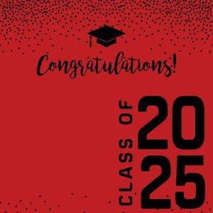 Class of 2025 Backdrop Black Red Congratulations 2025 Graduation Decorations Background Congrats Grad Class of 2025 Prom Backdrop Birthday Cake Table Banner Studio Props Vinyl 10x10ft