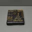 Blue Christmas Tree Star Topper with Lights, 8.5-Inch Light-Up Christmas Tree Topper with Remote Control, 4 Brightness Levels & 8 Light Modes, Faux Mercury Glitter Design with 20 Lights