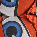 Car Windshield Sun Shade, Funny Eyes Visor for Car Windshield, Wear-Resistant Black Tape, Foldable 59x27.5/63''x31.5'' (Standard, angry eyes-red)