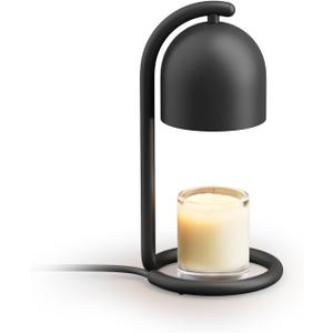 SwitchBot Smart Candle Warmer Lamp with Timer & Voice Control  Dimmable Flameless Candle Wax Melter, Matter-Enabled for Apple Home & Alexa, Perfect Valentine & Birthday Gift for Women, Home Decor (Black)