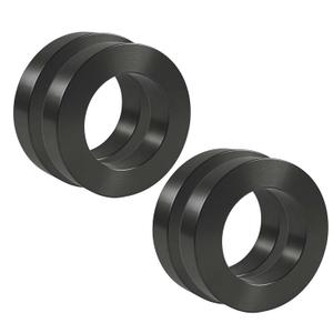4-Pack Ferrite Ring Magnet | OD2.35 x ID1.25" x 0.39" Thick | Large Ceramic Donut Magnets with Hole | Round Magnets for DIY Crafts | Industrial Science