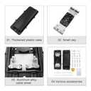 2 in 2 Out Horizontal Cable Junction Box, 12 Core Fusion Splice Kit Fiber Optic Junction Box Fiber Optic Outdoor Waterproof Protection Box