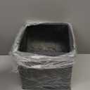 Kante Square Lion Head Concrete Planter, Classic English Style Plant Pot with Drainage Hole and Rubber Plug for Indoor Outdoor Garden Patio Home, 10.2"x10.2"x 10.2" Antique Gray