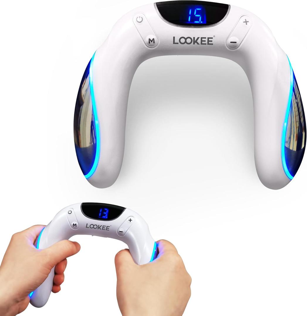 LOOKEE VibHeal Arm Exerciser | Flabby Arms Workout, Hand & Wrist Massager | Portable Arm Toning & Recovery Device with 15 Intensity Levels, Travel-Friendly Fitness for Men & Women