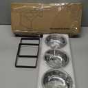 Elevated Cat Bowls with 3 Stainless Steel Bowls | 10 Tilted Anti-Vomiting Raised Cat Food Bowl for Small Cats and Puppies Pet Bowl with Stand