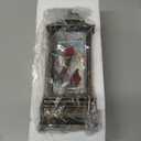 Christmas Snow Globe Lantern Water Glittering 10'' Cardinal with Music & Timer, USB Lined/Battery Operated Lighted Lantern for Christmas Festival Decoration Gifts