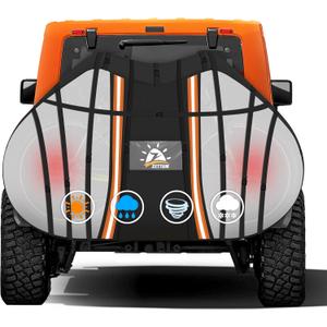 Zettum Bike Cover for Transport 3 Bike - 600D Travel Bike Covers for Bikes on Rear Bike Rack Waterproof & Heavy Duty, Outdoor Full Bicycle Rack Cover for 3 Bikes on Car Hitch Storage (Clear)