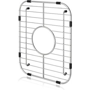 Orgneas Sink Protectors for Kitchen Sink, Single Bowl Sink Bottom Grid 12.5"x16"x1.25", 304 Premium Stainless Steel Grid Insert Sink Grate Drying Rack Centered Drain, 1 Pcs