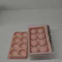 WIBIMEN Large Ice Cube Molds, Big Round Whiskey Ice Cube Trays for Freezer, Easy to Fill & Release, Whiskey Bourbon Cocktail(2.5In*8 Balls- Pink/2 Pack)