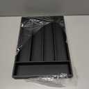 Besilord Bamboo Silverware Holder  Drawer Organizer with 5 Slots (Black)