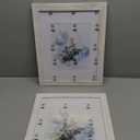 KAIWIN 100% Solid Wood White 13 x 16 Picture Frame 2 Pack Display Picture 8x10 with Mat, Rustic Wooden Photo Frames for Wall Mounting