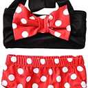 Aalizzwell Baby Girl Bathing Suit, Toddler Girls Two Piece Swimsuit Halter Top Bikini Bottoms Swimming Suit, Size 70