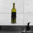 Hemoton Wall Mounted Wine Rack Single Bottle Holder Metal Wall Wine Shelf for Home Bar Kitchen Dining Room Storage and Display