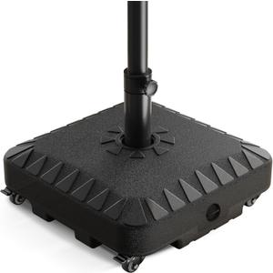 PUIPUM Wheel Terrace Umbrella Base, 120 Pound Outdoor Umbrella Frame Base, Heavy-Duty and Durable Umbrella Holder, Convenient to Move Outdoor Terrace/Pool Umbrella Holder (Black)