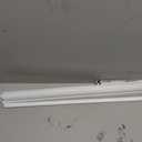 No Drill Zebra Blinds for French Door, 24 5/8" W x 72" L, White