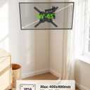 USX MOUNT UL Listed Full Motion TV Mount, Swivel Articulating Tilt TV Wall Mount for 26-65 Inch LED, 4K, Wall Mount Bracket with VESA 400x400mm Up to 77lbs, Perfect Center Design -XMM006-1