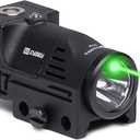 Firefly V5 Rechargeable Gun Light Laser Flashlight Pistol Combo | Combat Veteran Owned Company | 500 Lumens Tactical Flash Light with Laser for Handgun Rifle Shotgun (Green)