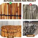 Bamboo Fence,Bamboo Screens Outdoor for Patio,4 Feet High Reed Screen for Privacy Garden Backyard Balcony,4x12FT
