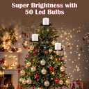 Christmas Tree Candle Holder for Big Flameless Candles, 32.4 Inch Black Triple Shelf Christmas Tree Topper, Candle Tree Topper Holder, Christmas Tree Decorations for Candles, Gift Boxes