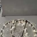 ANGAR 2 Pack 16" Christmas Ball Lights Outdoor/Indoor, Foldable Large Lighted LED Sphere for Trees, Hanging Lights with Hook, Holiday Decor, Garden, Patio, Wedding (White)