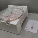 PARTPHONER 23" Modern Ceramic Table Lamp Set of 2, Table Lamps for Living Room, Rustic Farmhouse Bedside Lamps Nightstand lamp for Bedroom, White Desk Lamp for End Table Home Decor Beige