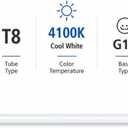 30W T8 F30T8/CW Fluorescent Tube Light Bulb, 4100K Cool White, 36" Inch, Replacement for F30T8/SPX41 F30T8/SP41 F30T8/CW/Alto, 2 Pack