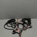NESTROAD No Pull Dog Harness with Leash, Reflective No Choke Pet Vest Harness,Adjustable Soft Padded Dog Harness with Easy Control Handle for Small Dogs(Checkered Beige,Small) (Sneck 11-15" chest 15-21")