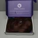 HAIRCUBE 13x6 HD Synthetic Lace Front Wig, 24 Inch Chocolate Brown Long Curly Layered Wigs, Natural Density Hairline Glueless Wigs for Women Daily Use