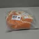 RoomTalks Fall Color Boho Farmhouse Kitchen Curtains 36 Inch Length French Striped Modern Vintage Chic Textured Orange Autumn Short Cafe Curtains for Small Window Kitchen Bathroom