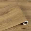 Dureidos Peel and Stick Floor Tile - Wood Vinyl Flooring Roll Waterproof for Kitchen and Bathroom - 11.8in X 137.8in Self Adhesive Floor Tiles Removable (Yellow)