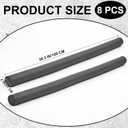 Pangda 8 Pcs Foam Backer Rod for Gaps Concrete Crack Filler 2 Inch x 26.25 ft Caulk Saver Bulk Gray Concrete Expansion Joint Filler Driveway Crack Filling for Joints Gaps Filling Industrial Sealants