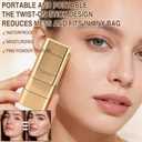 2PCS Dual-Ended Concealer Foundation Stick, Korean 3-in-1 Foundation Stick, Multi-functional Double Head Foundations Make up Sticks, Sweat-Proof for Flawless Finish All Skin Types (#03 Pinkish Beige)