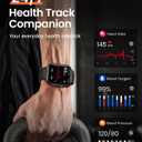 Smart Watch for Women for iPhone Android: 1.85"Smartwatch with Make/Answer Call Sleep Heart Rate SpO2 Blood Pressure Monitor IP68 Waterproof 120+Sport Mode Fitness Tracker 1000mAh Battery 2Bands Black