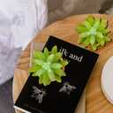 VANGOLD (2-Pack) Bring Nature Indoors Artificial Succulents in Fashionable Golden Flower Pots - Perfect for Home, Office, and Event Decor